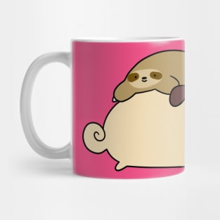 Pug and Little Sloth Mug